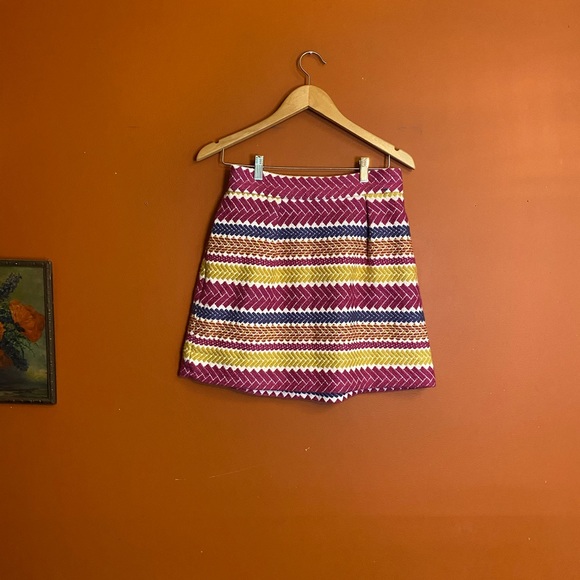 Nomad Morgan Carper woven high waist mini skirt M - Picture 1 of 13